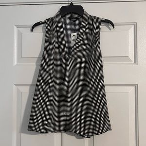 Express V Neck Sleeveless Shell Blouse